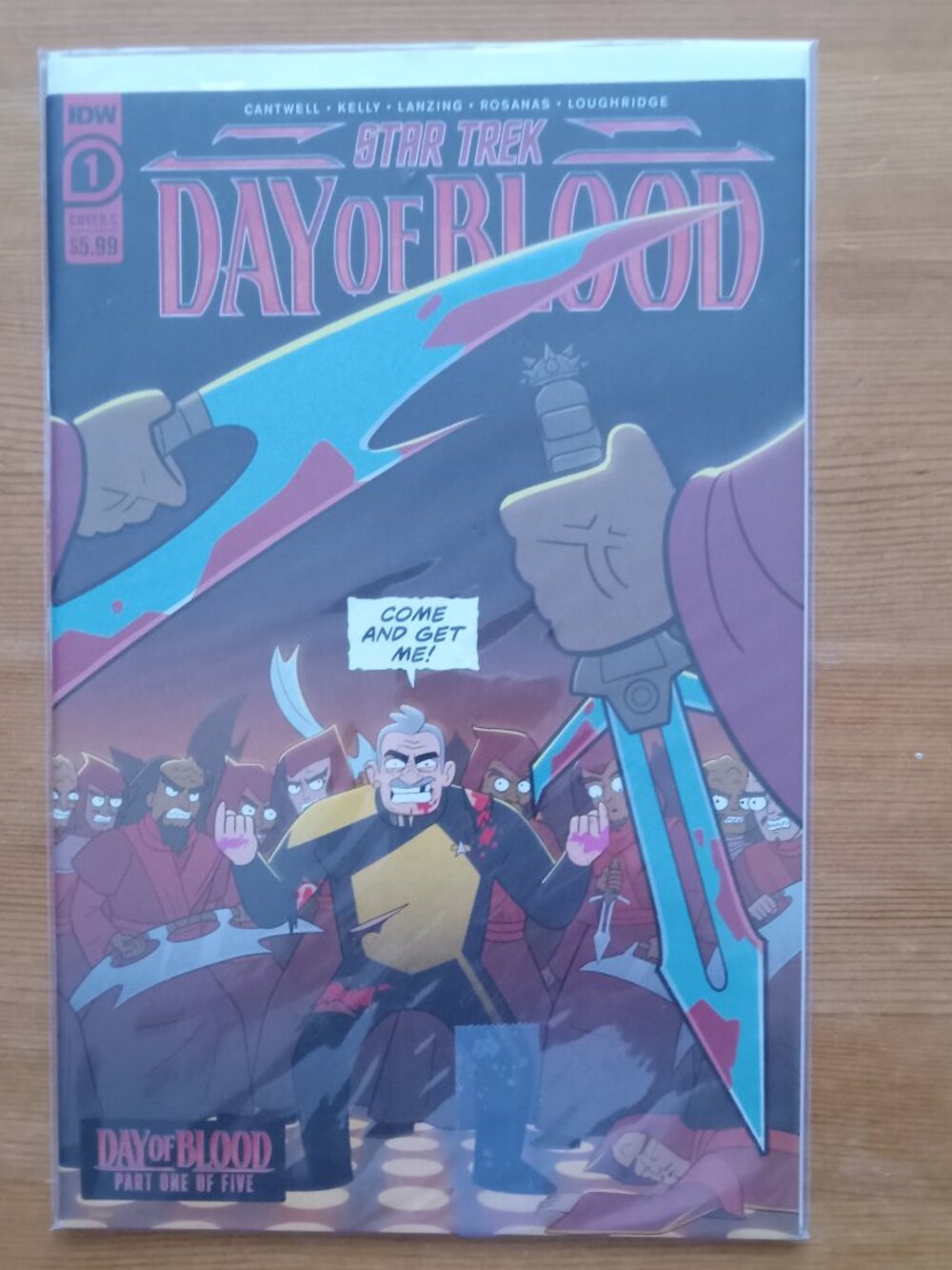 Star Trek Day of Blood comic book in protective sleeve